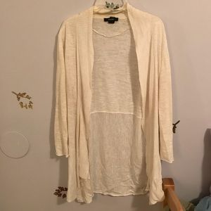 White cardigan